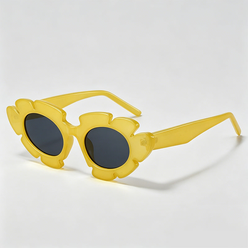 Flower Petal Frame Y2K Fashion Sunglasses