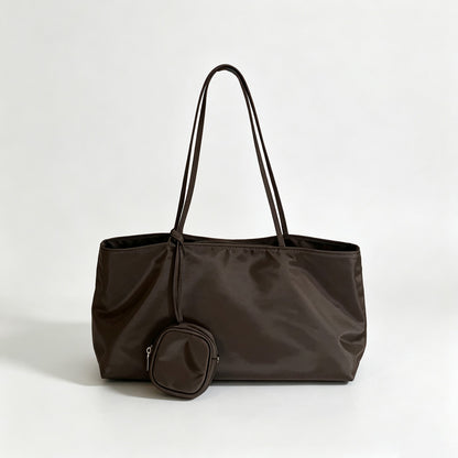Wide Tote Bag Round Pouch