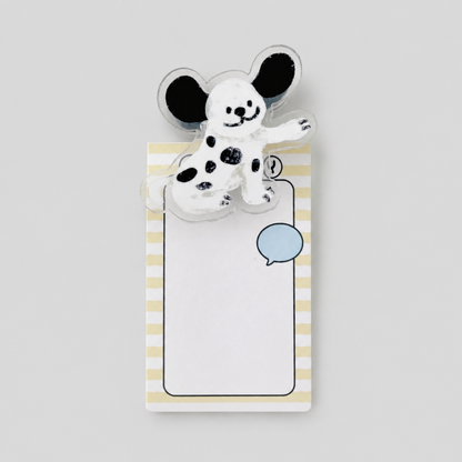 Transparent Dog Pattern Holding Clip
