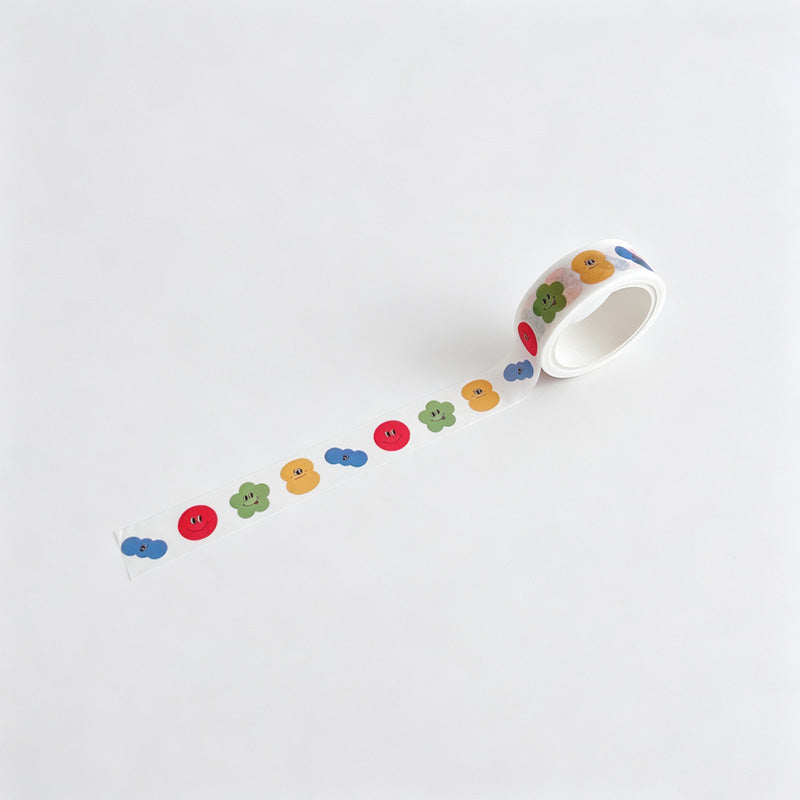 Mixed‑Pattern Print Washi Tape