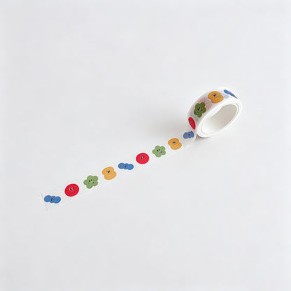 Mixed‑Pattern Print Washi Tape
