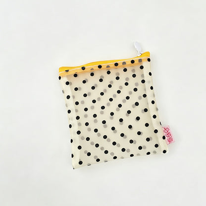 Reversible Dot Drawstring Pouch