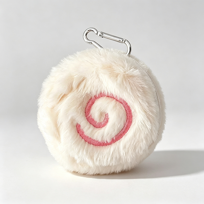 Fluffy Swirl Zip Pouch