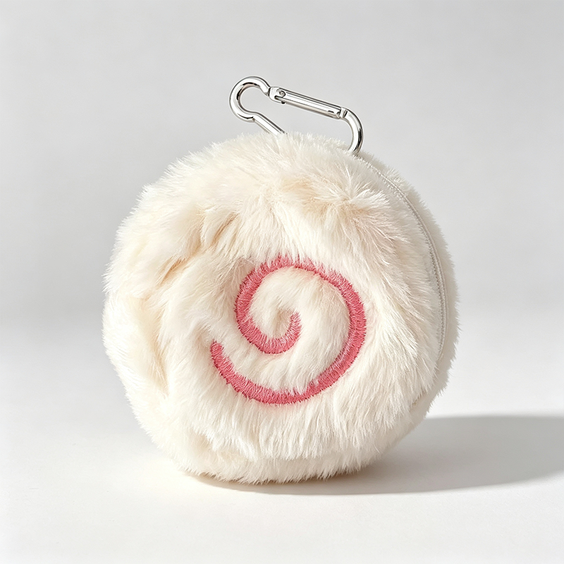 Fluffy Swirl Zip Pouch
