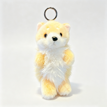 Plush Dog Figure Keychain
