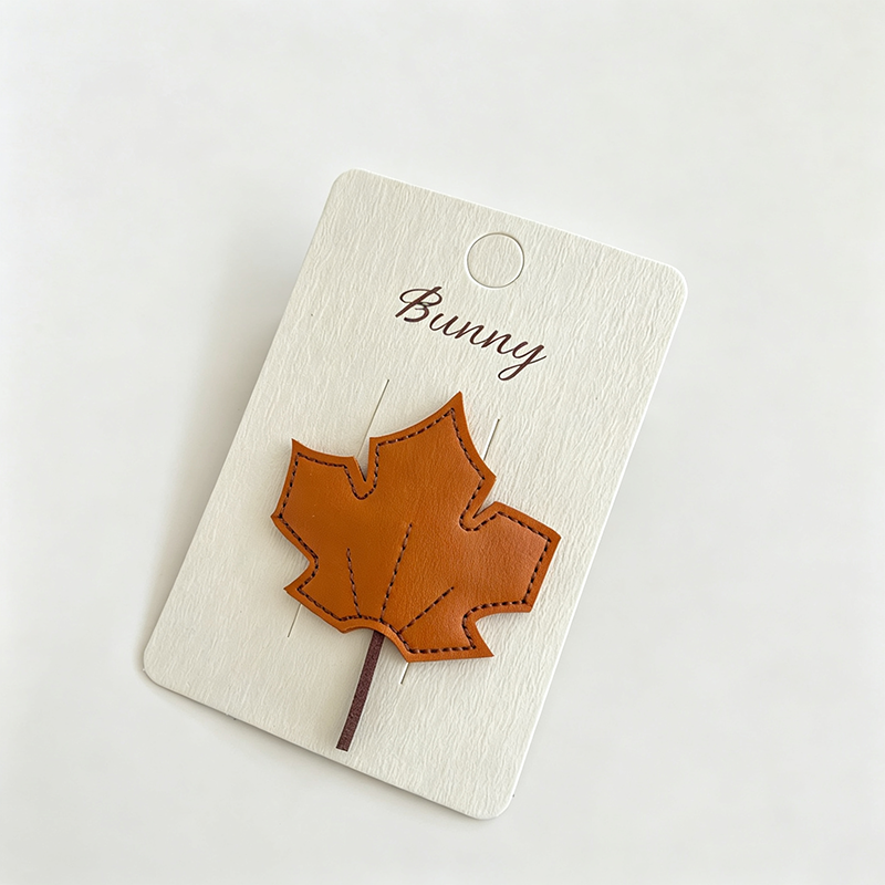 Faux Leather Animal BB Hair Clip