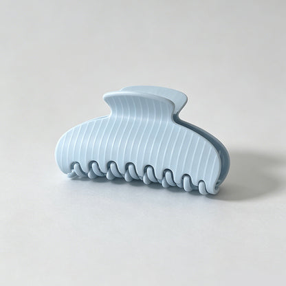 Creamy Stripe Claw Clip