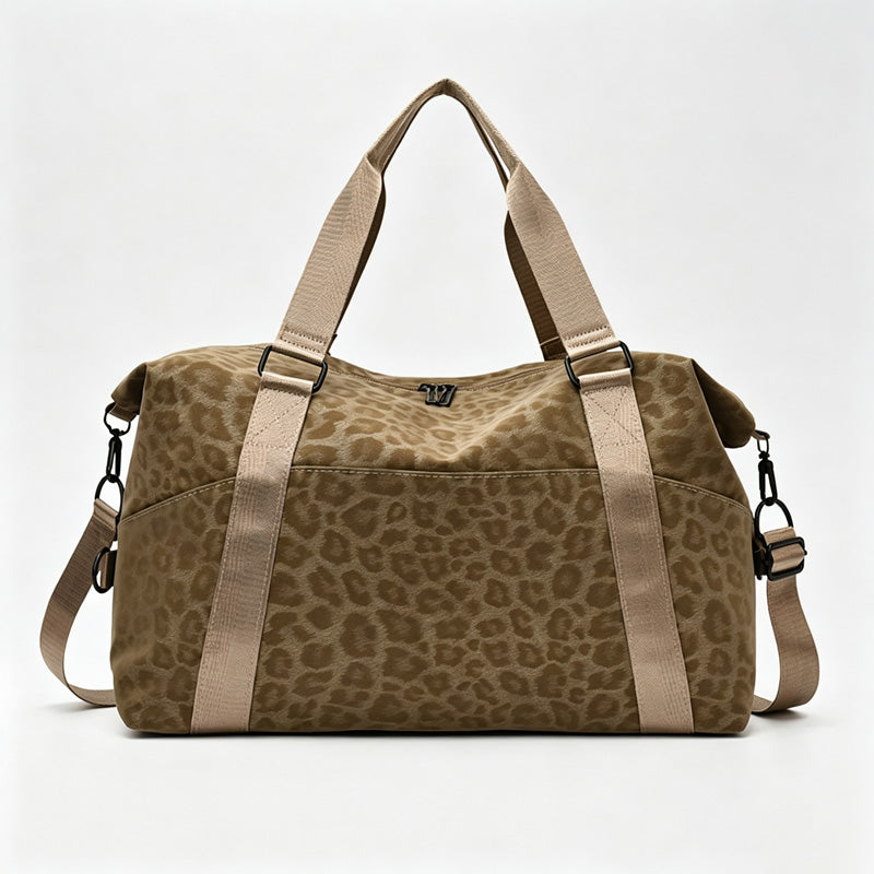 Leopard Travel Handle Bag