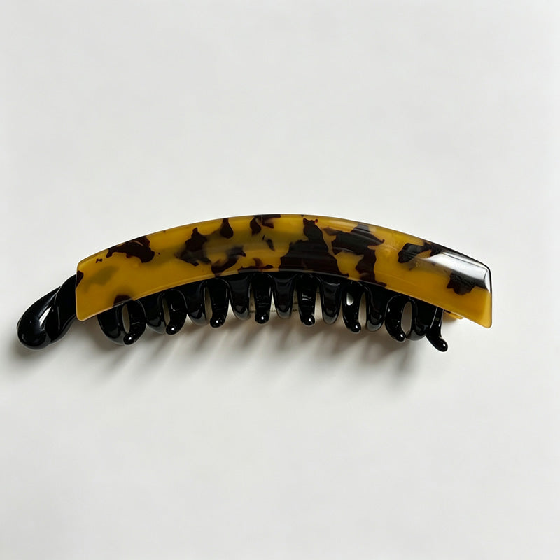 Tortoiseshell Leopard Pattern Banana Hair Clip