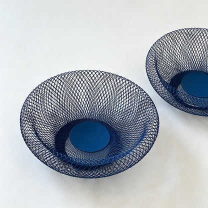 Blue Mesh Serving Bowl