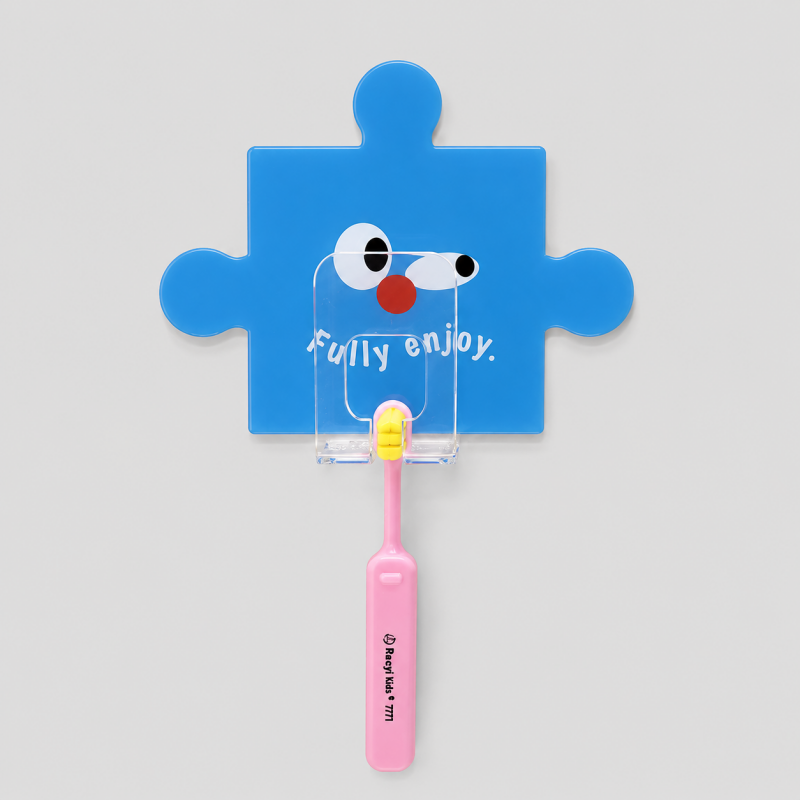 Puzzle Shaped Acrylic Toothbrush Holder