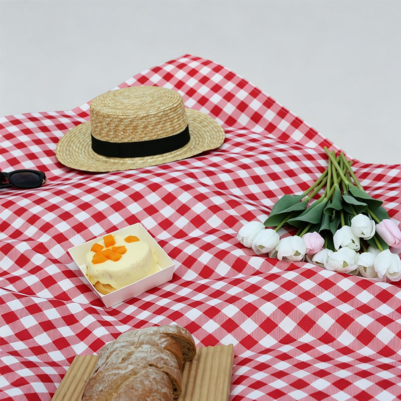 Portable PVC Plaid Pattern Outdoor Picnic Mat