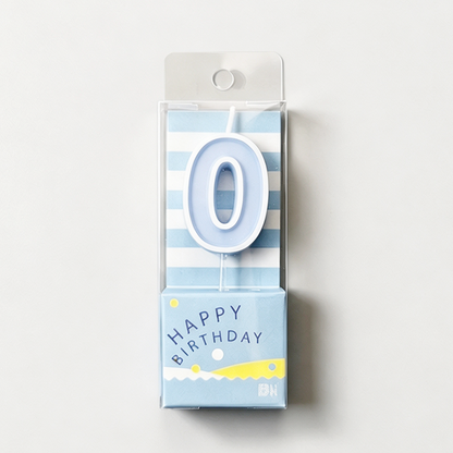 0-9 Number Candy‑Colored Birthday Candle