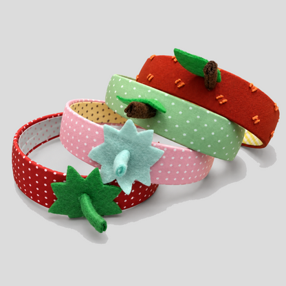 3D Polka Dot Strawberry Headbands