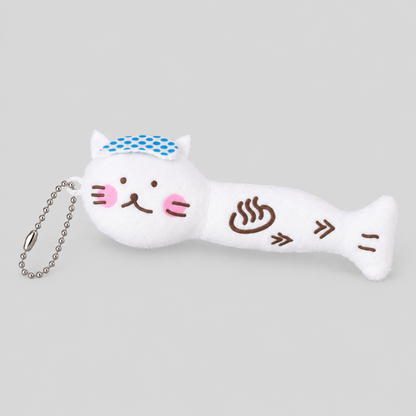 Cat Shape Plush Keychain Bag Charm
