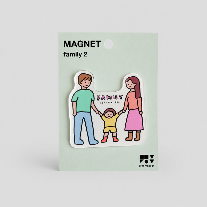 Family Pattern Acrylic Fridge Magnet