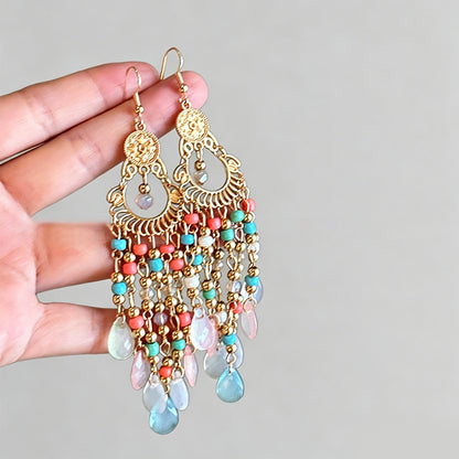 Retro Ethnic Boho Tassel Pearl - Shopdayla Wholesale - #4338
