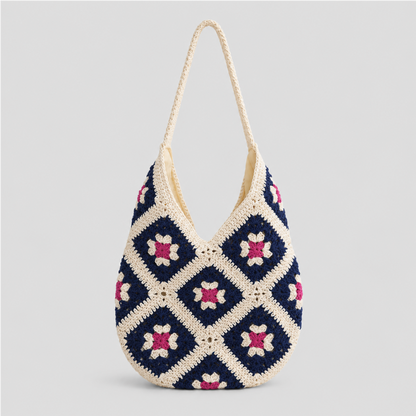 Sunflower Crochet Shoulder Bag