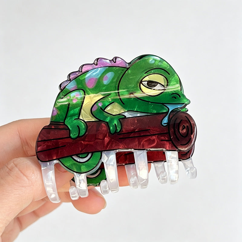 Cat Acetate Hair Claw Clip