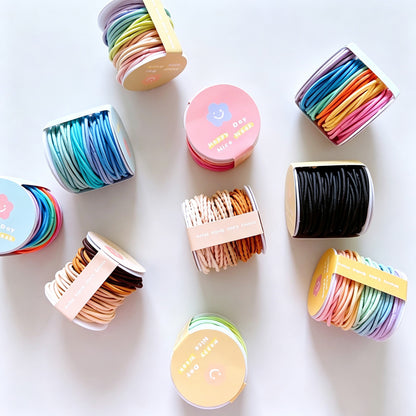 Boxed Elastic Hair Ties Set