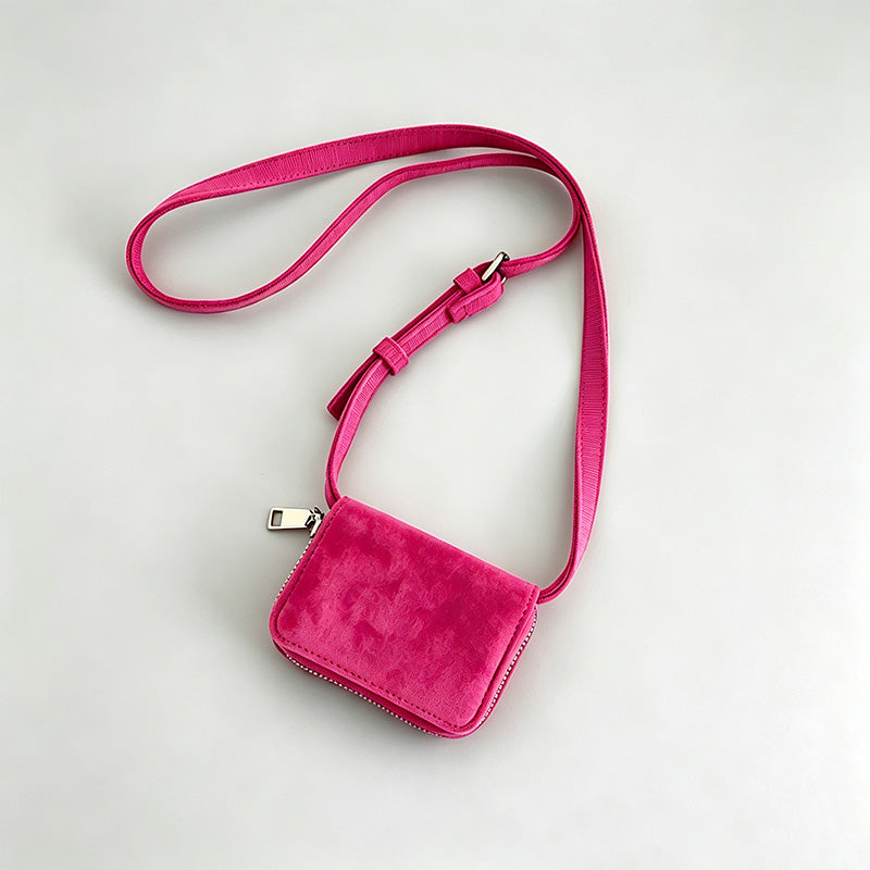 Mini Suede Crossbody Bag