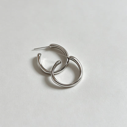 Modern Minimalist Plain Hoop A - Shopdayla Wholesale - #6194