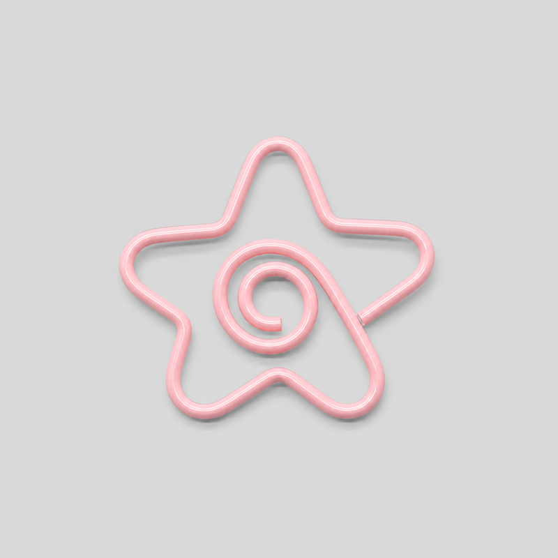 10PCS Creative Planet Star Shape Metal Paper Clips