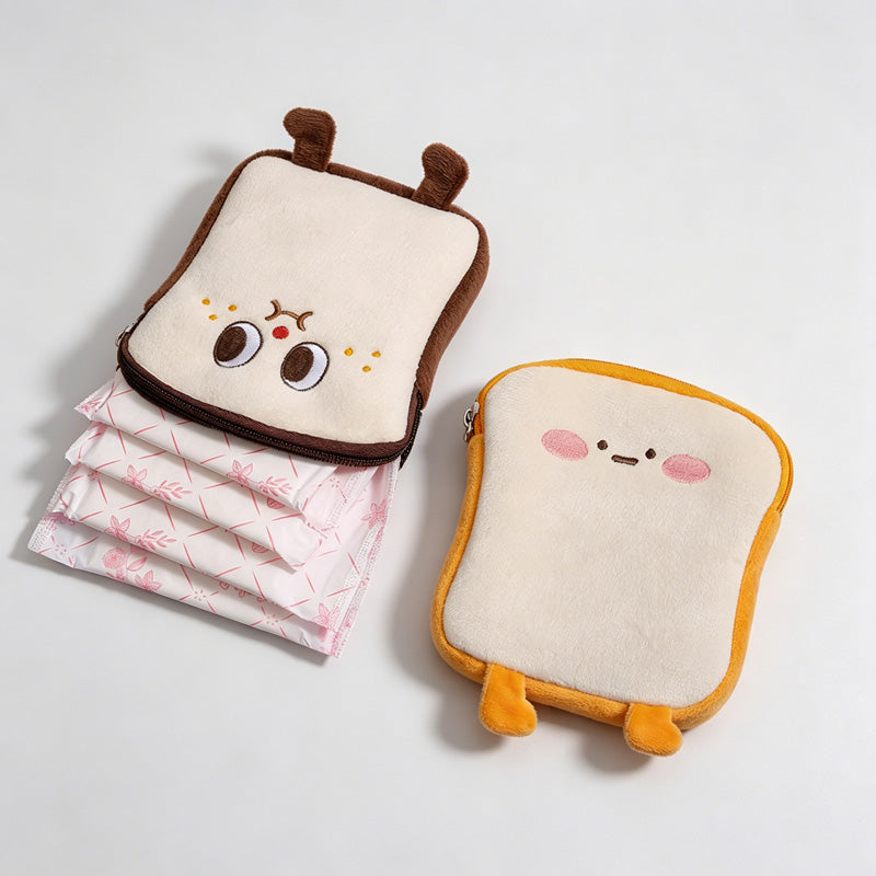 Toast Character Zip Pouch