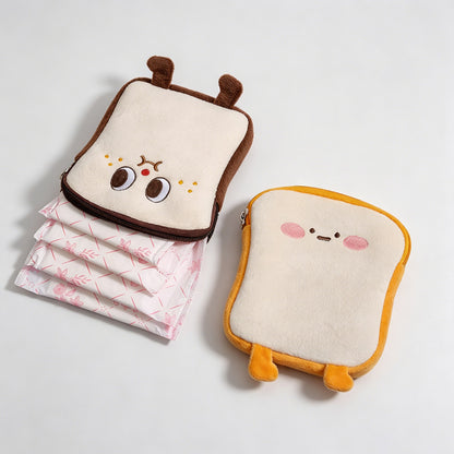 Toast Character Zip Pouch