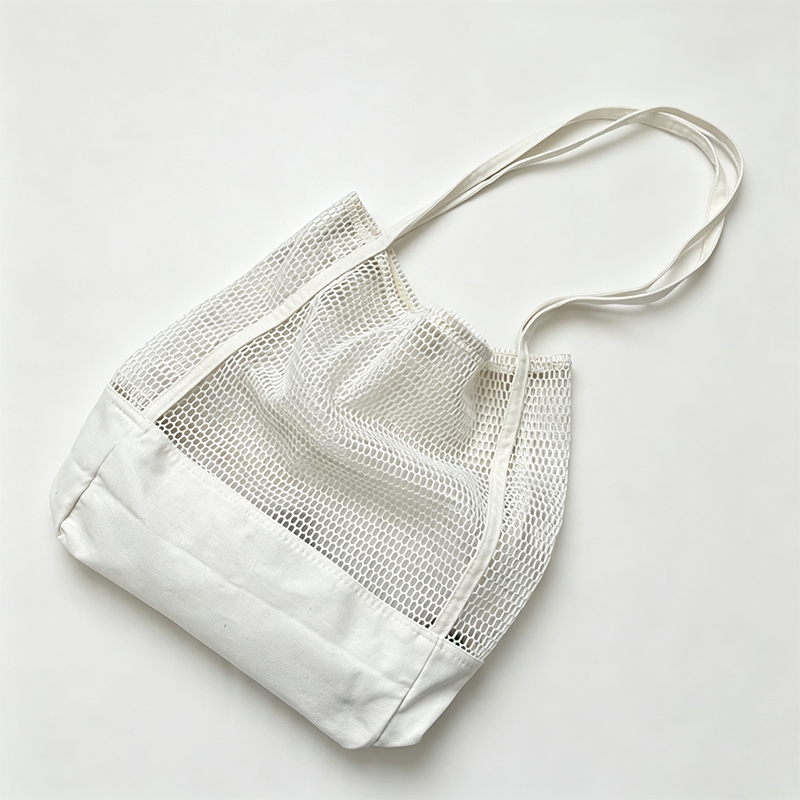 Mesh Pocket Tote Bag
