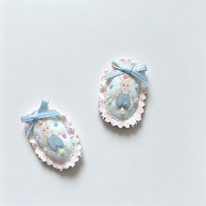 Rabbit Bow Trim Hair Accessory