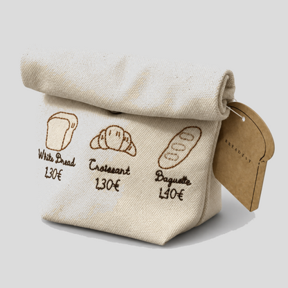 Embroidered Bread Storage Pouch