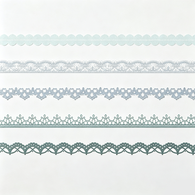 Lace Border Sticker Strips Set