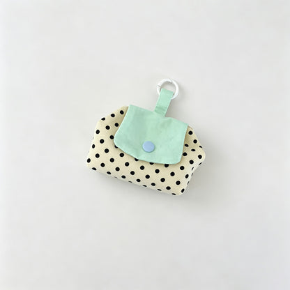 Plaid Coin Purse with Flap