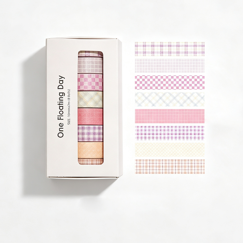 Plaid Grid Washi Tape Set