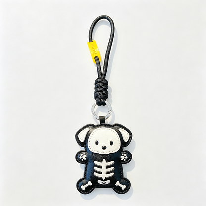 Faux PU Skeleton Animal Keychain