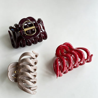 Solid Color Hair Claw Clip