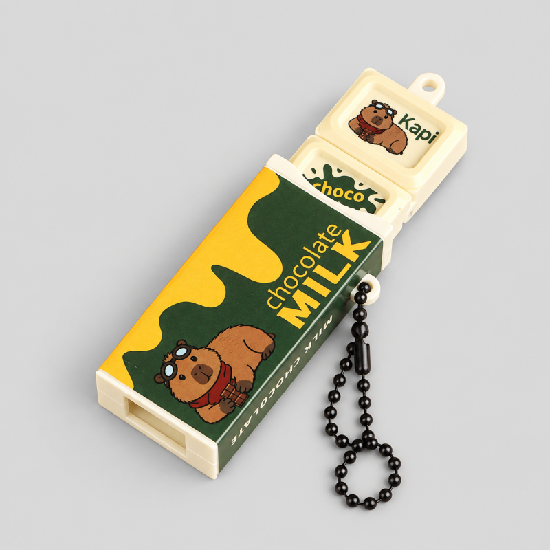 Chocolate Bar Plastic Fidget Keychain