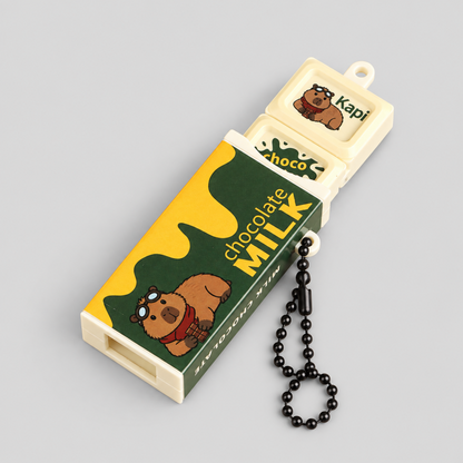 Chocolate Bar Plastic Fidget Keychain