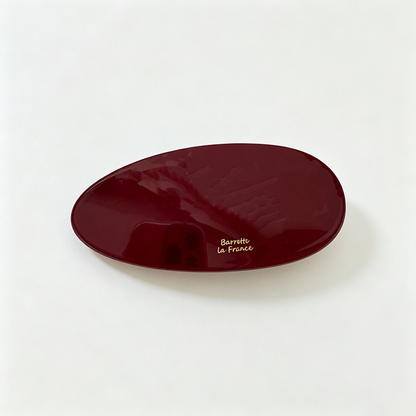 Oval Acetate Spring Hair Barrette