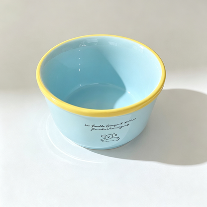 Color Rim Ceramic Bowl