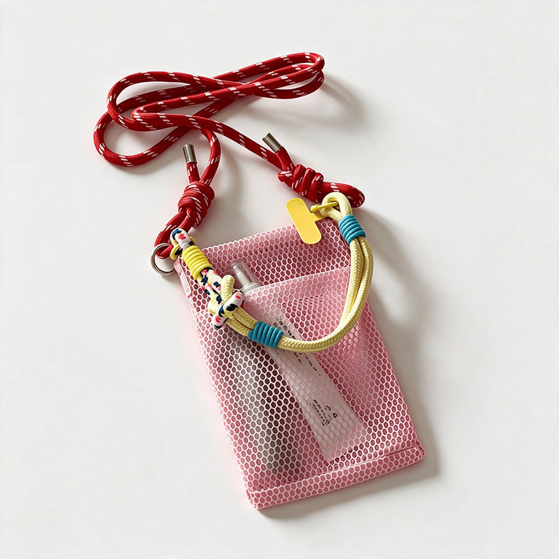 Hollow Mesh Mini Phone Pouch