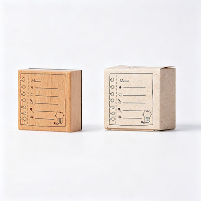 Cat Planner Wood Stamps
