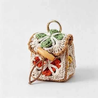 Crochet Mini Backpack Charm