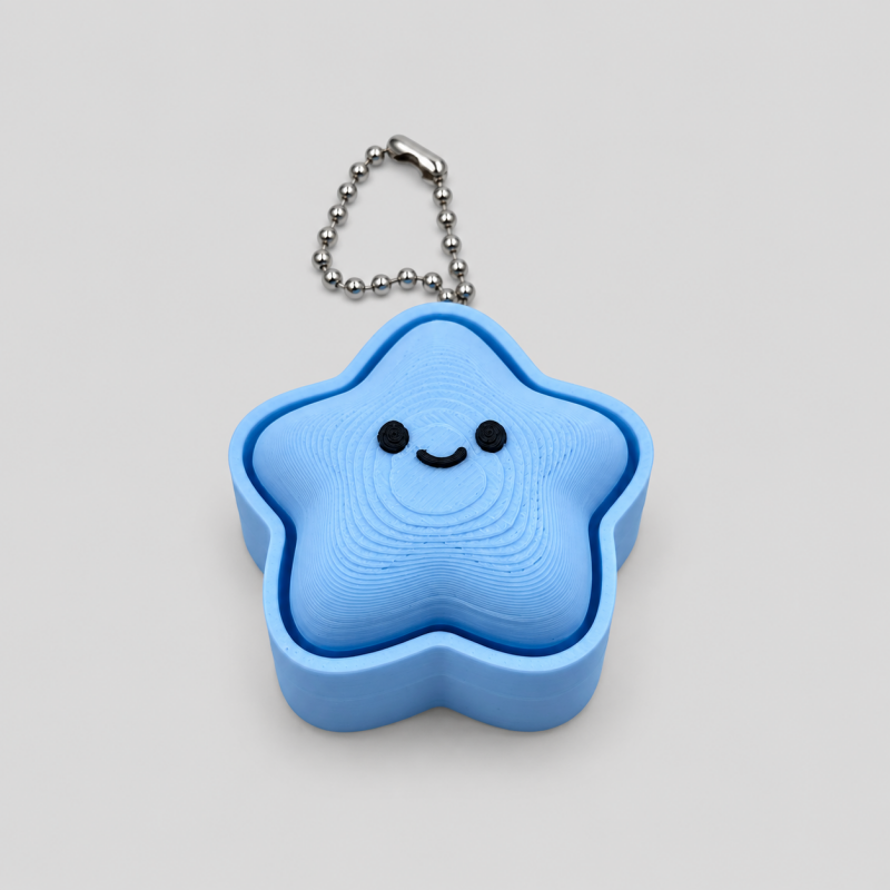 Star Shape Clicker Stress Keychain
