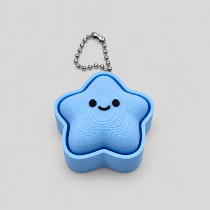 Star Shape Clicker Stress Keychain