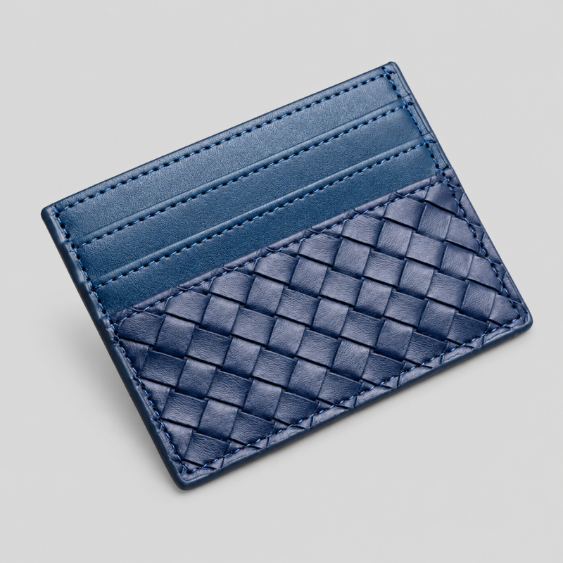 Thin Woven Wallet Card Holder