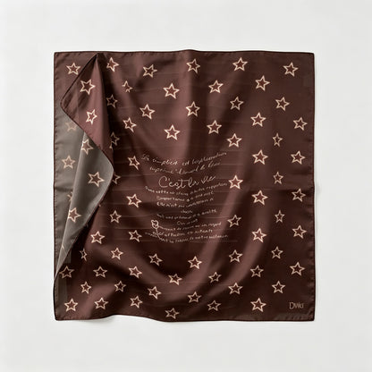 Print Square Head Neck Scarves