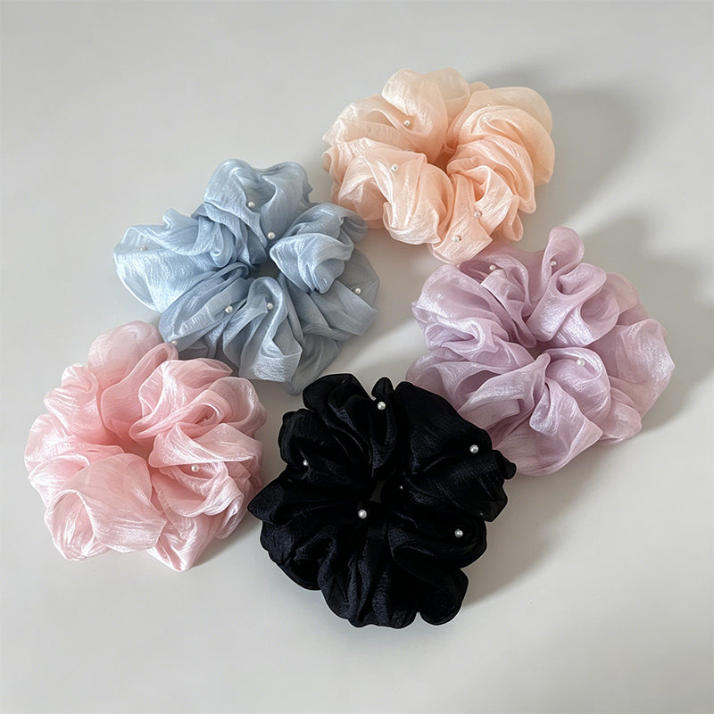 Elegant Chiffon Mesh Pearl Sof - Shopdayla Wholesale - #4210