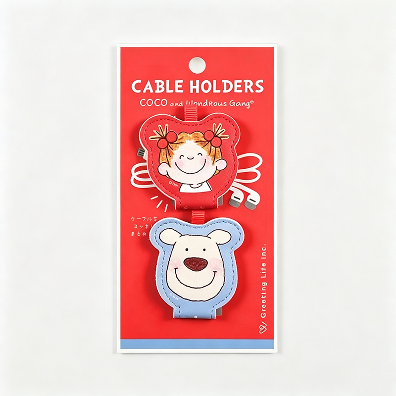 Print Snap Button Storage Cable Holder
